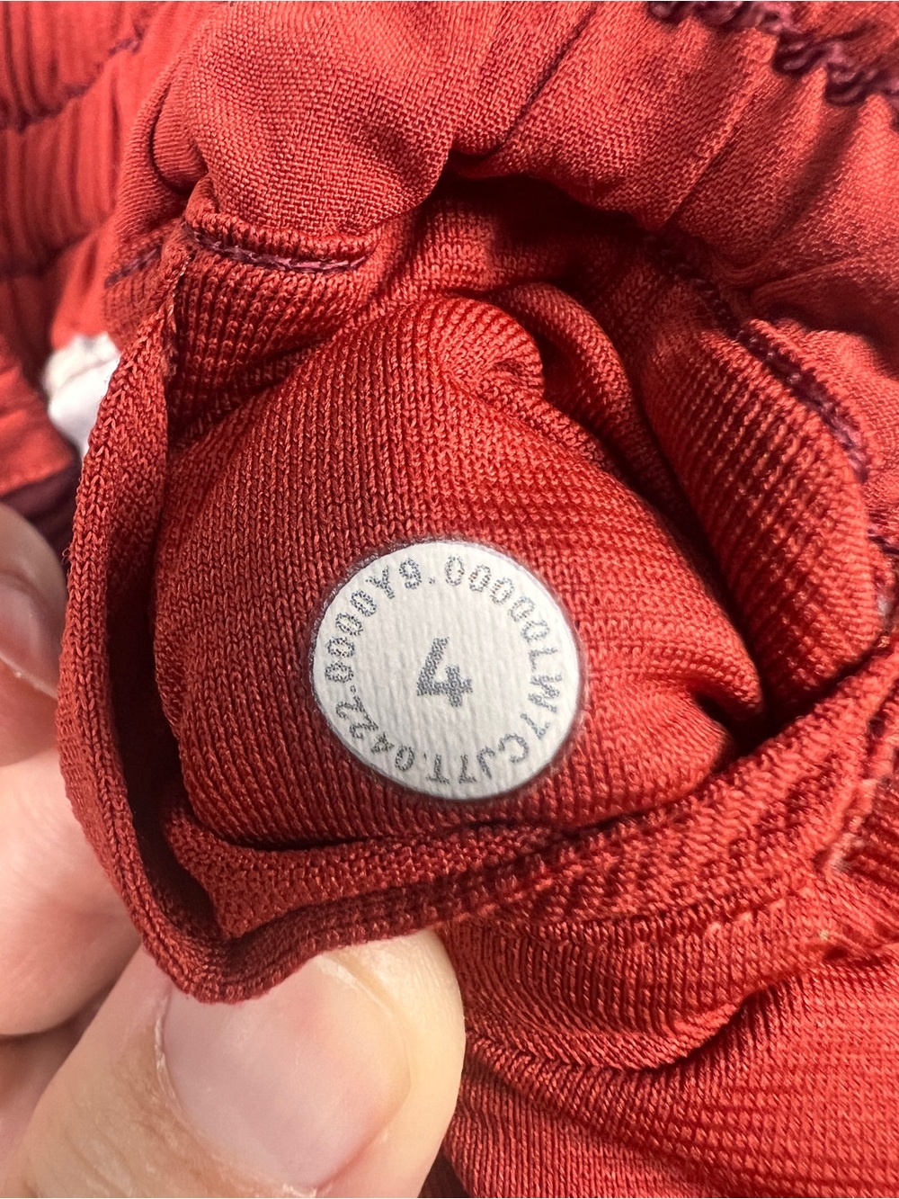 Lululemon Hotty Hot Short Women’s 4 Red Merlot Colorblock Athletic Running Lined - Picture 9 of 12